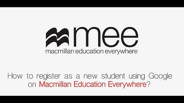 How to register as a student using Google on Macmillan Education Everywhere