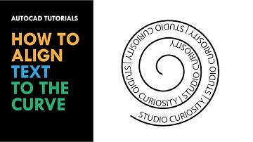 HOW TO ALIGN TEXT TO THE CURVE | AUTOCAD TUTORIALS