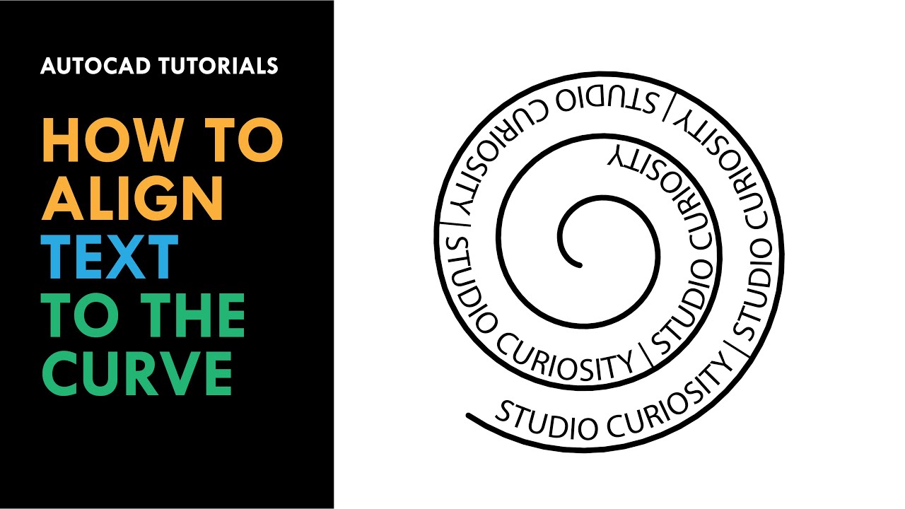 HOW TO ALIGN TEXT TO THE CURVE | AUTOCAD TUTORIALS
