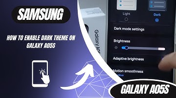 How to Enable Dark Theme on Galaxy A05s