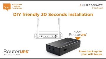 RESONATE RouterUPS - Power Backup for your WiFi Router