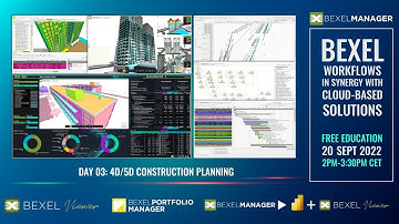BEXEL Manager & BEXEL Cloud solutions Day 03: 4D/5D Construction planning - 5D Cost estimation