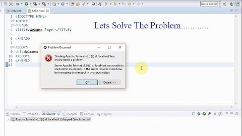 Server Tomcat v 8.0 Server at localhost failed to start | Troubleshooting tips
