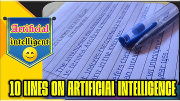 10 line essay on Artificial Intelligence | essay on AI