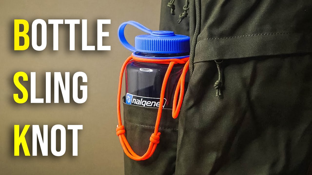 💧Bottle Sling Knot, Carry Water EASILY!