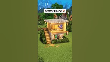 Perfect Easy Starter House 🏡 #minecraft