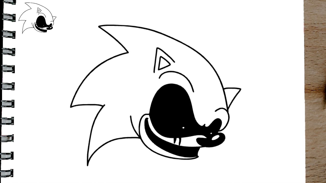 COMO DESENHAR O SONIC EXE 