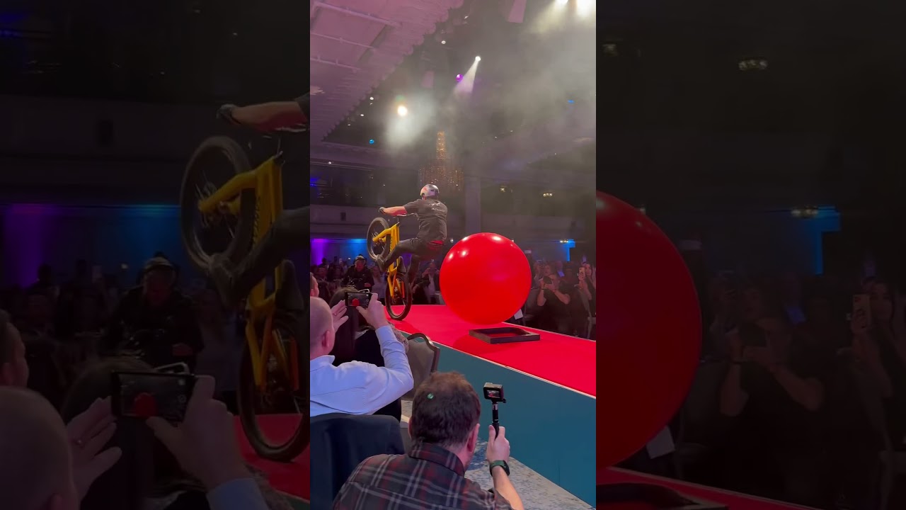 Doing a mini stunt show for ​⁠