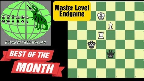 Master Level Chess Endgame - Queen vs Rook and Pawn Endgame Part 1