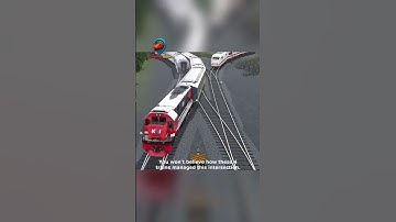 4 Trains, Epic Track Intersection!