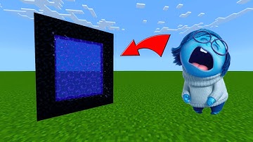 How To Make A Portal To The SADNESS INSIDE OUT 2 Dimension in Minecraft PE