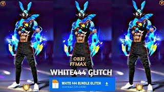 WHITE 444 VIP BUNNY GLITCH❗ FREEFIRE DEFAULT BUNDLE❗BLACK BUNNY GLITCH✅ #freefire #hackfreefire