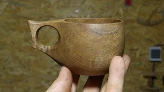 Making a Japanese wooden cup!