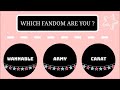 WANNA ONE or BTS or SVT ?  [ WHICH FANDOM ARE YOU PT.2 ]