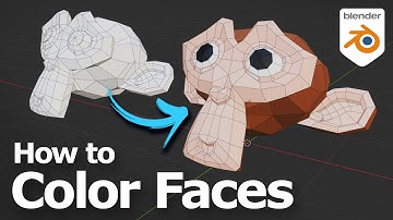 Blender how to color objects and  change color of faces