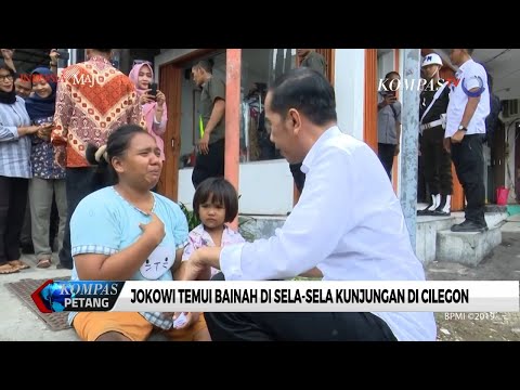 Jokowi Temui Bainah saat Kunjungan di Cilegon
