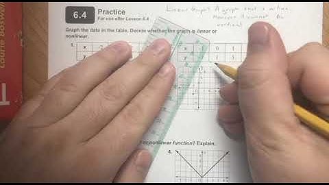 Sec. 6.4: Comparing Linear and Nonlinear Functions