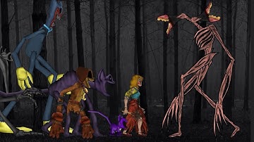 POPPY PLAYTIME Chapter 3 VS Siren Head ( Trevor Henderson ) Full Video - DC2