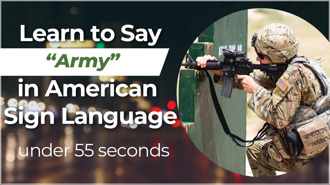 Signing In Seconds Learn How To Say ARMY In ASL LESS THAN 40 SECONDS Signing In Seconds Learn How To Say ARMY In ASL LESS THAN 40 SECONDS