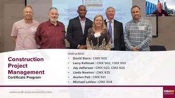 CSUDH Construction Project Management Program Info Session | Fall 2020