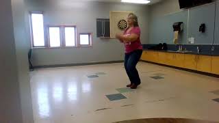 Dance - Rockin' The Wagon Wheel  -  Line Dance Demo # 8 - Krysamcin191 Line Dancing