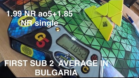 1.99 ao5 + 1.85 single official pyraminx national records (WR121) (first sub 2 ao5)