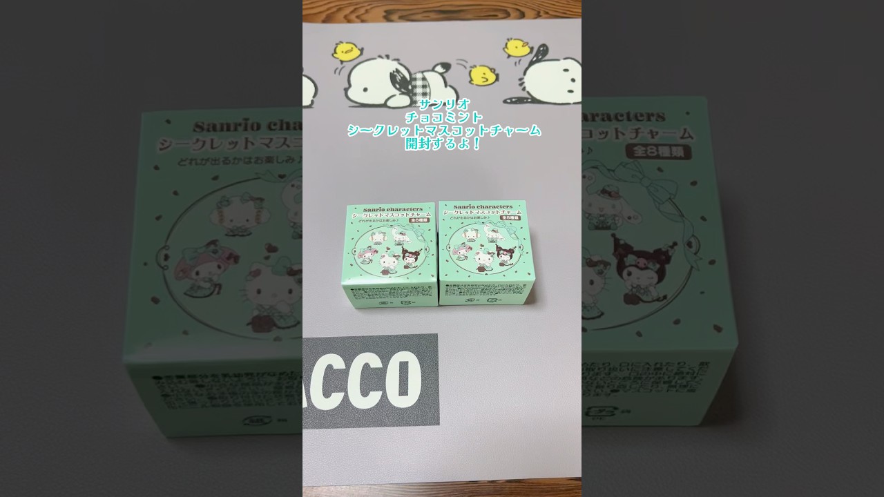 開封】サンリオ チョコミントシークレットマスコットチャーム開封する