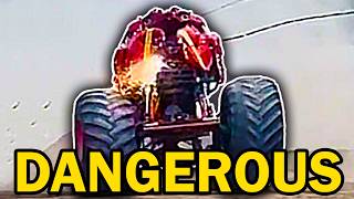 When A Monster Truck Crushed A Utility Line