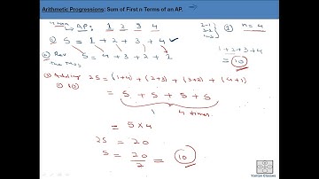 Class 10th: Mathematics: Sum of First n Terms of AP.