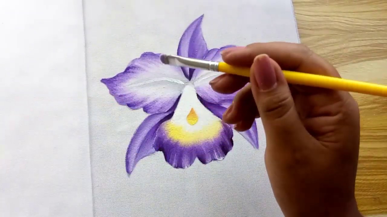 Como Pintar Orquídea / How to paint Orchid - thptnganamst.edu.vn