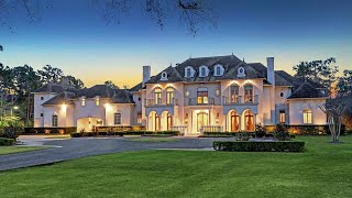 $6,750,000! A timeless French style Mansion with extraordinary grounds in Tomball, Texas