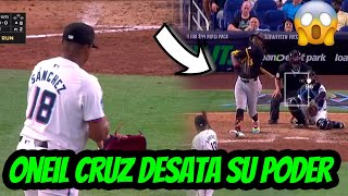 Oneil Cruz Explota Desata Su Poder y  Castiga Un Dominicano Con Su Primer Jonron