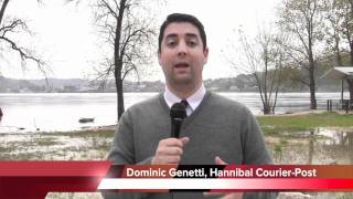 Mississippi River rising in Hannibal