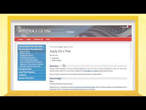 Video: How To Apply For An American Visa