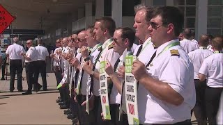 Hundreds of Delta Airlines pilots hit the picket line ahead of the holiday weekend
