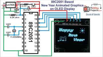 89C2051 Based New Year Animated Graphics on OLED Display