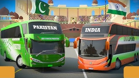 Indian vs Pakistan Tourist Bus Simulator 2025 - New Bus Game - Android GamePlay