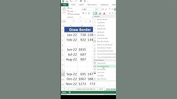 How to Draw a Border Grid in Excel - Step by Step Tutorial #excel