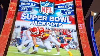 NFL Super Bowl Jackpots Slot Machine  @ Horseshoe Indianapolis!!!