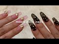 새카메라로 찍은 말랑말랑젤리같은 하트네일 💗Heart Jelly nails 셀프 폴리젤 연장 (왼손하는것 최초공개!)