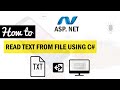 How to read text file using fileupload control in aspnet c mvc