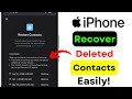 Recover Deleted Contacts iPhone 2026 | Restore iPhone Contacts Instantly | iOS Contact Recovery 