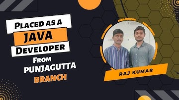 Student placement journey as a Java developer by JSpiders | Hyderabad Punjagutta