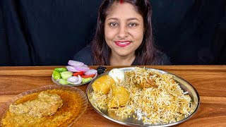 Chicken Biriyani Eating Challenge Chicken Chaap Eating Show Desi Food Mukbangindian Eating Show