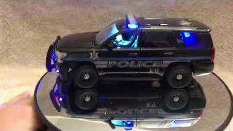 1/24 scale Mattson PD K9 Tahoe with working lights and siren