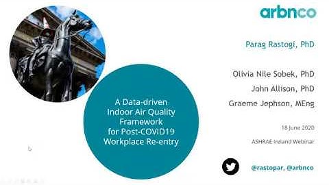 “A Data-driven COVID-19 Response Framework for Global Workplaces” - Parag Rastogi, Arbnco