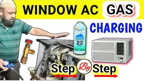 Window AC Gas Charging Process ! Window AC Gas Charging