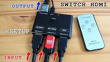 Switch HDMI 3 ports with remote control • Unboxing, setup and test