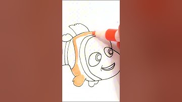Dạy vẽ cá Nemo - Hướng dẫn vẽ cá Nemo - How to draw Nemo - BAHAKIDS TV #shorts