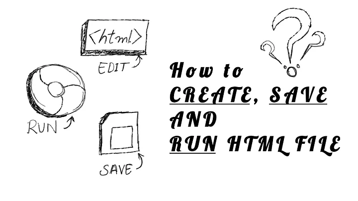 How to Create, save and Run HTML File